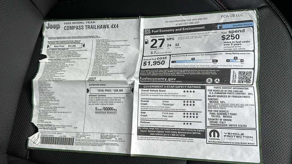 2025 Jeep Compass Trailhawk 4x4